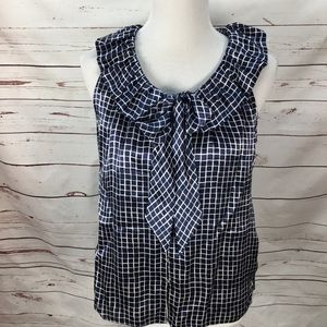 NWT Banana Republic Pussy Bow Silk Blouse Small
